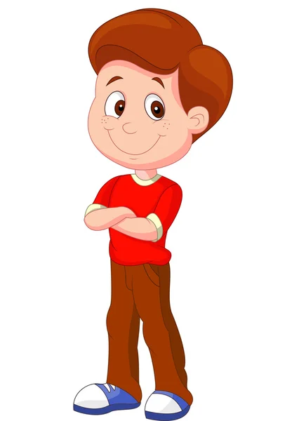 Cute boy standing — Stock Vector