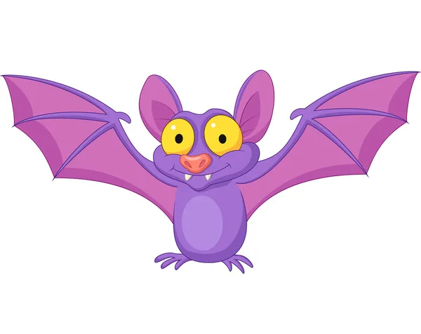 Carino cartone animato pipistrello — Vettoriale Stock