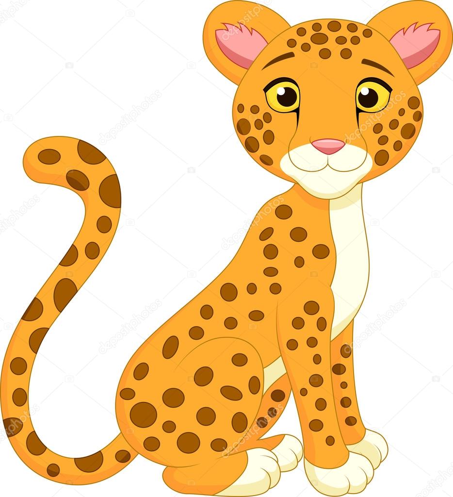 Cute cheetah cartoon Stock Illustration by ©tigatelu #27381855