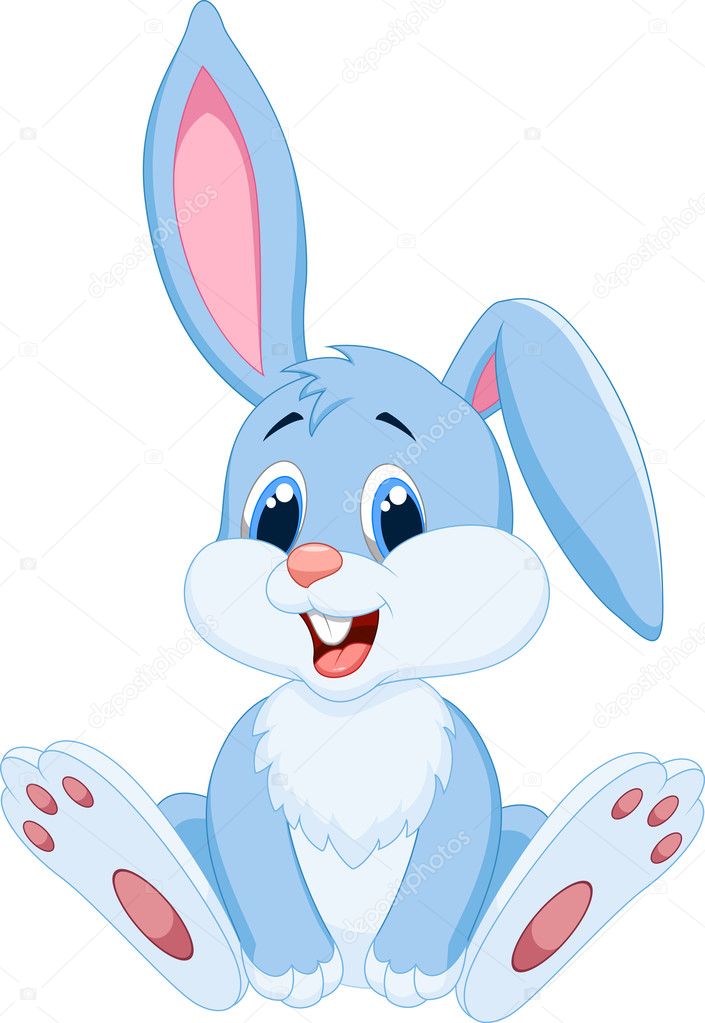 Dibujos animados de conejo imágenes de stock de arte vectorial |  Depositphotos