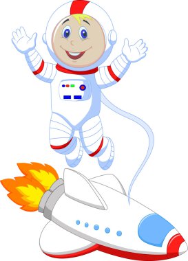 Astronaut cartoon clipart