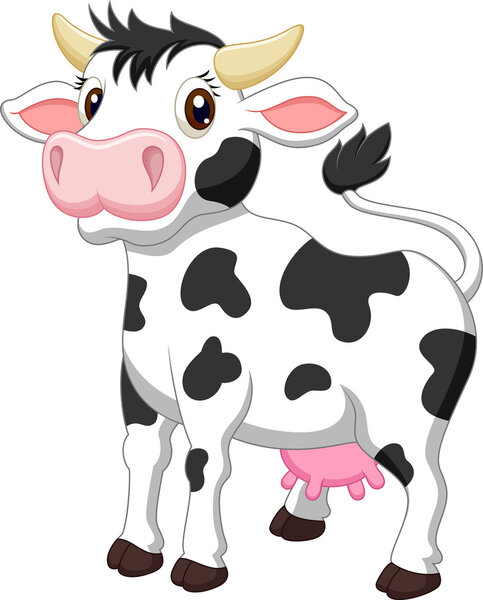 Cute cow cartoon