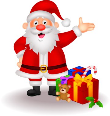 Santa hediyeler ile