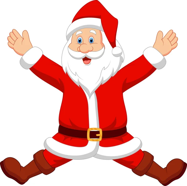 Happy santa cartoon — Stockvector