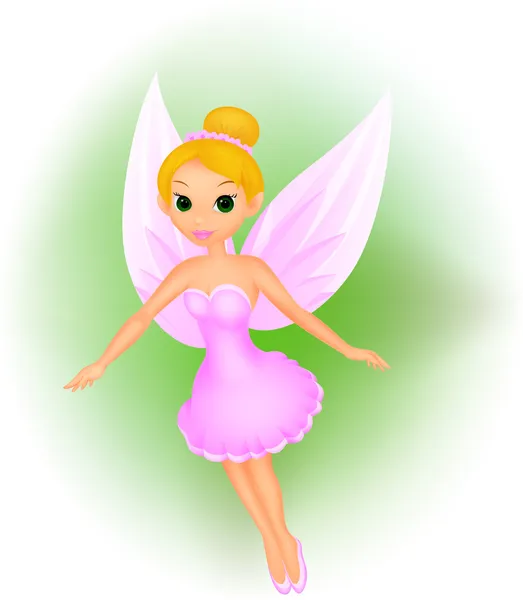 Illustration of cute fairy cartoon — Stock Vector