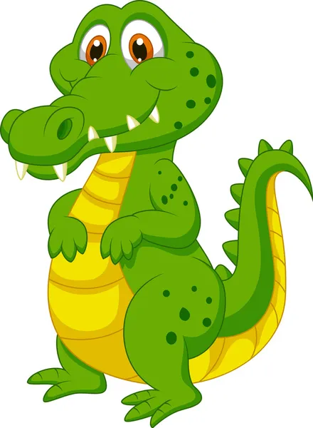 Cute cartoon crocodile — Stock Vector