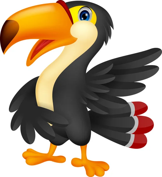 Toucan vogel cartoon — Stockvector