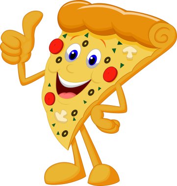 Pizza slice thumbs up