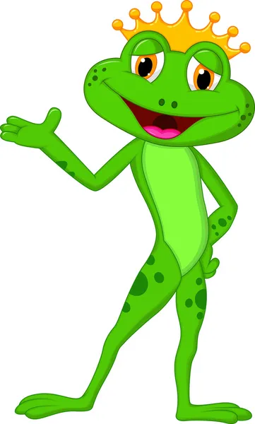 Le roi grenouille — Image vectorielle
