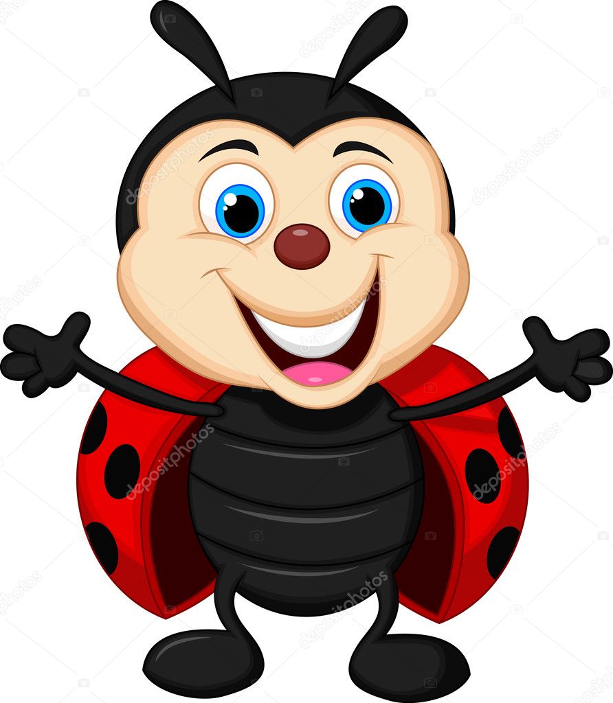 Funny ladybug cartoon