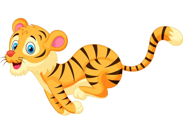 Schattig tijger — Stockvector