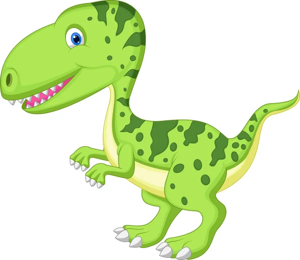 Schattige dinosaurus cartoon — Stockvector