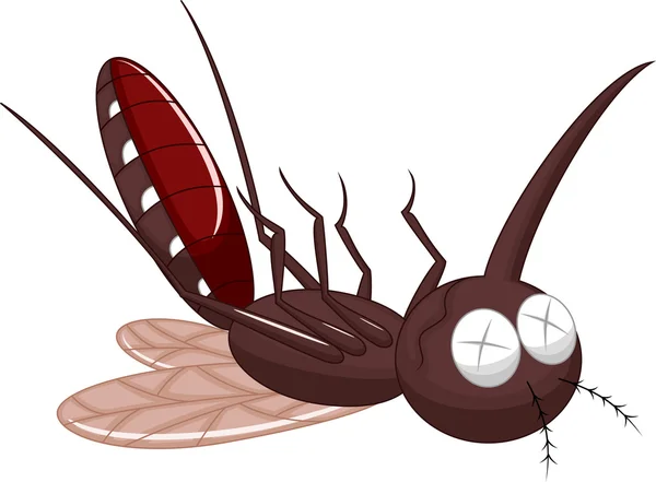 Desenhos animados do mosquito da morte — Vetor de Stock