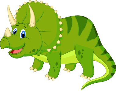 dinozor triceratops karikatür