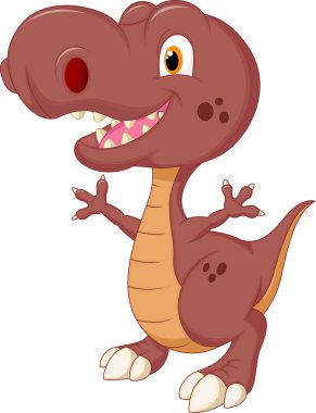 şirin tyrannosaurus karikatür