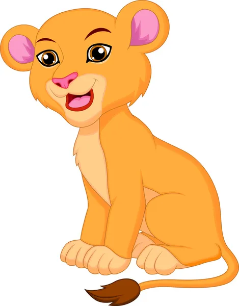 Caricature de lionne — Image vectorielle