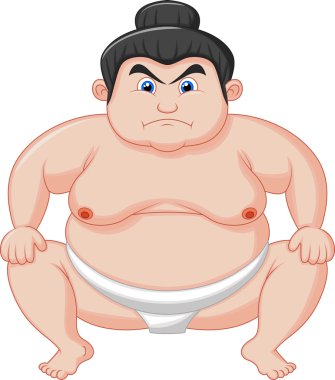 sumo güreşçisi karikatür