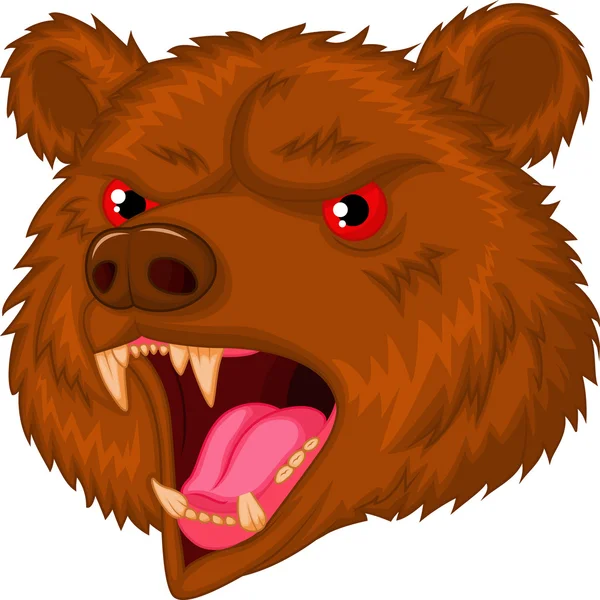 Medve karaktert feje kabalája — Stock Vector