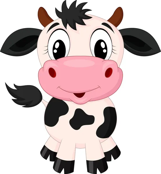 Cute cow cartoon — Stock Vector