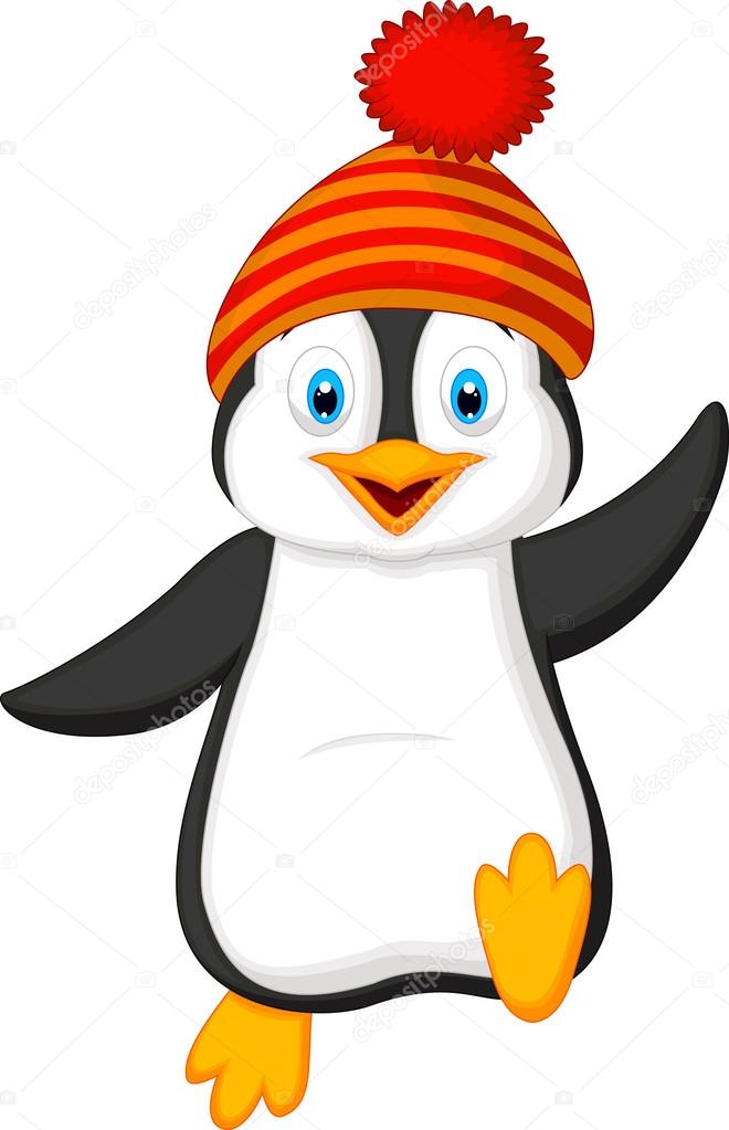 stock illustration cute penguin cartoon