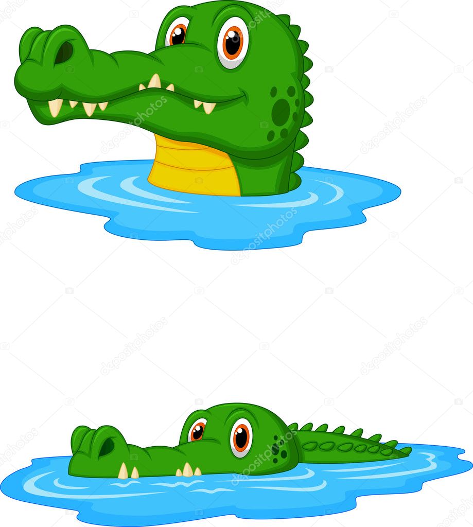 Cute crocodile cartoon Stock Vector Image by ©tigatelu #37140559