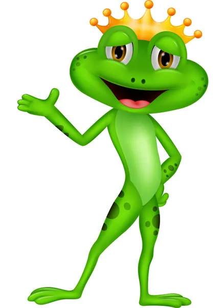 快乐的青蛙国王 — 图库矢量图片