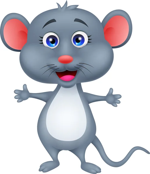 かわいいマウスの漫画 — ストックベクタ