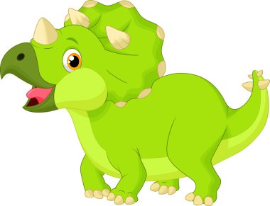şirin triceratops karikatür