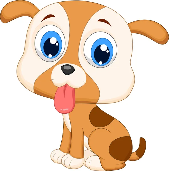 Cute dog cartoon — Stock Vector