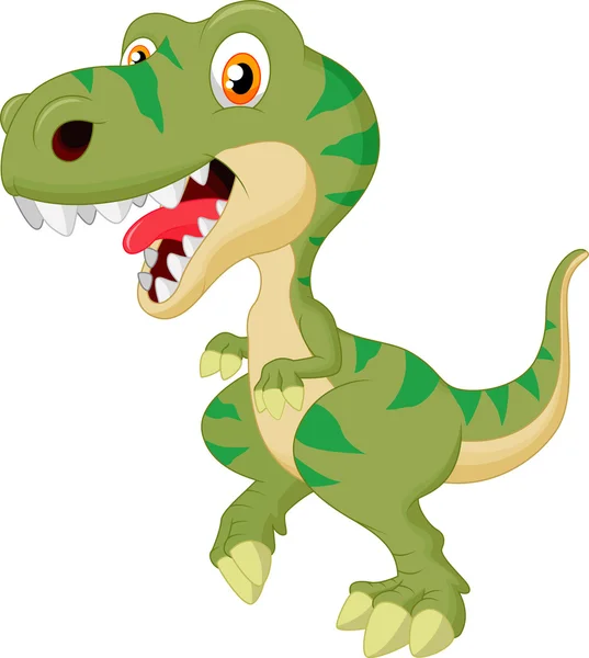 Schattig tyrannosaurus cartoon — Stockvector