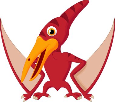 Kırmızı pterodactyl