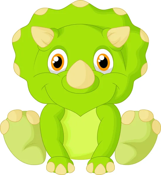 Triceratops bebé — Vector de stock