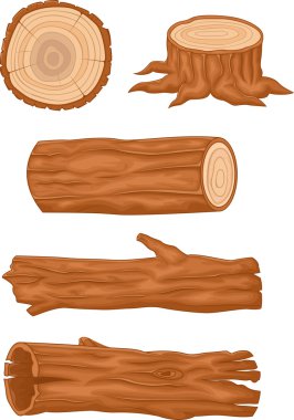 Wooden log clipart