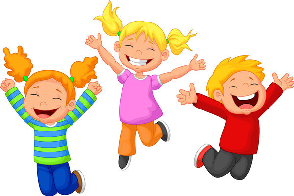 Happy kids cartoon