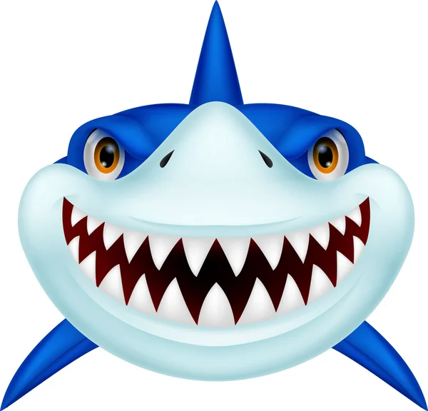 Cabeza de tiburón — Archivo Imágenes Vectoriales