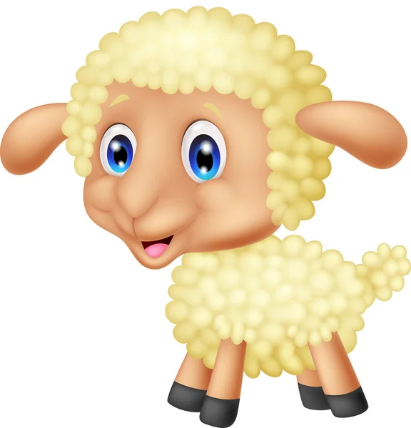 Μωρό πρόβατα κινουμένων σχεδίων — Διανυσματικό Αρχείο