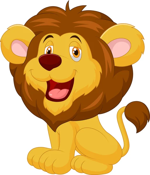 Lindo león — Vector de stock