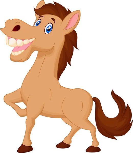 Caballo feliz — Vector de stock