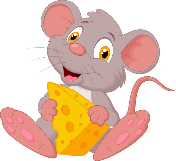 Миші холдингу сиру — стоковий вектор