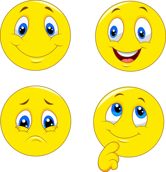 Conjunto de emoticon —  Vetores de Stock