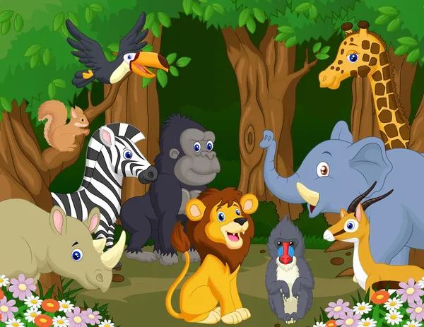 Wild Animals Stock Illustration