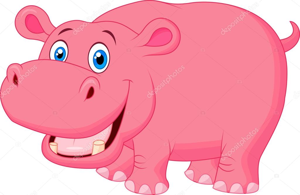 Pink hippo