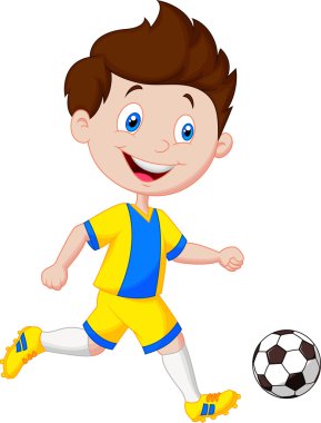 çocuğun futbol oynama