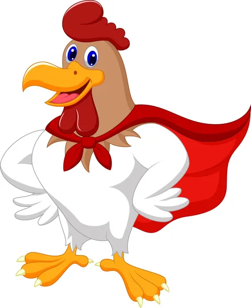 Super rooster — Stock Vector