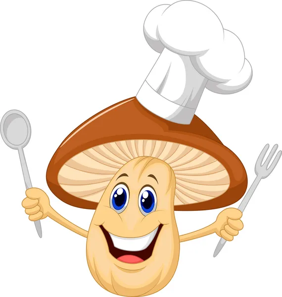 Chef champignon — Image vectorielle