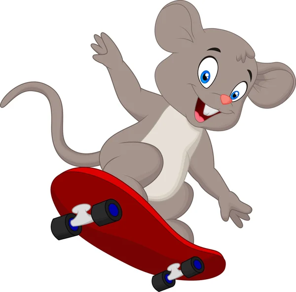 Patinaje del ratón — Vector de stock