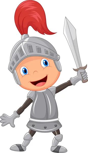 Knight boy — Stock Vector