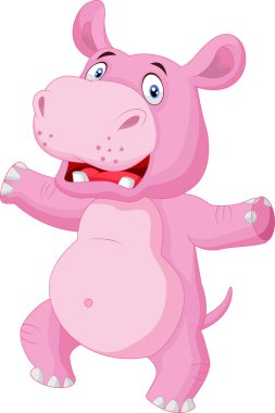 mutlu hippo karikatür