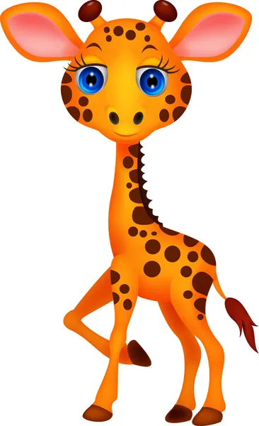 Симпатичная малышка Жираф — стоковый вектор