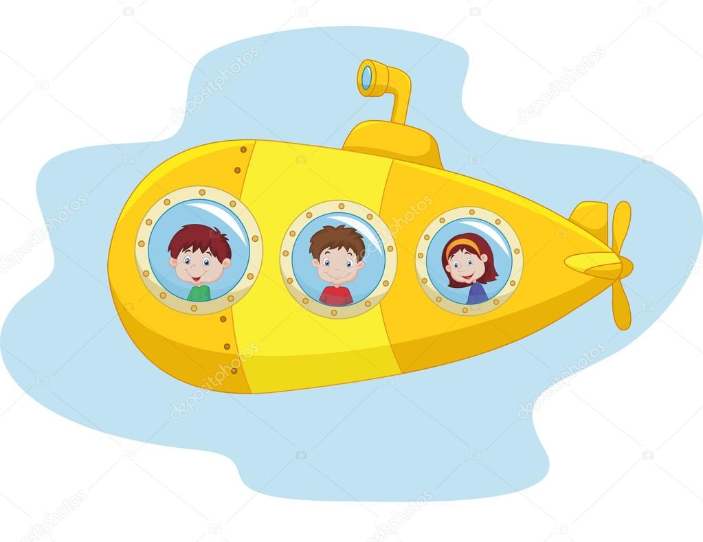 Cartoon yellow submarine